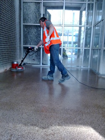 Terrazzo reiniging